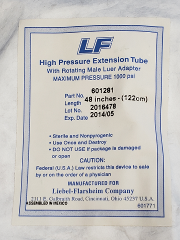LF 601281 High Pressure Extension Tube 48in. (x)